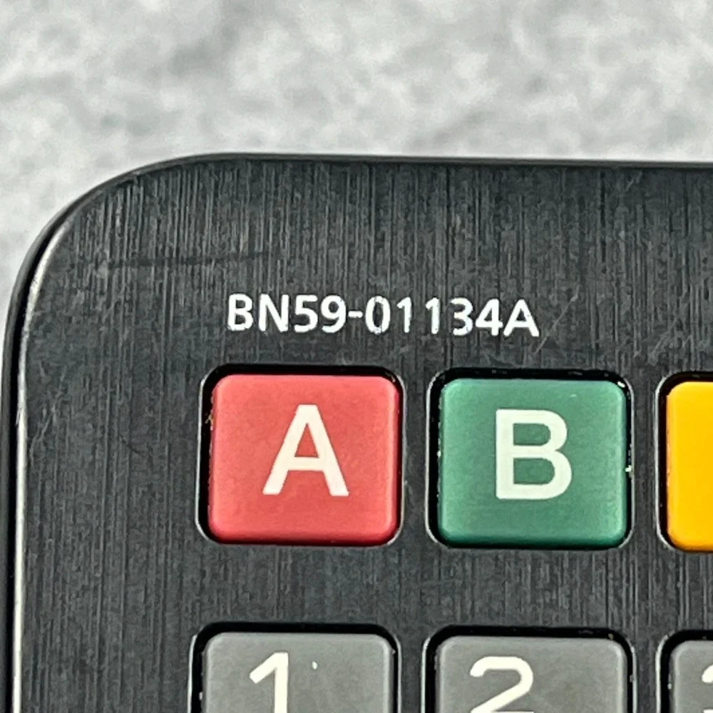 Samsung BN59-01134A‎ QWERTY Keyboard Plasma TV Remote Black Double Sided Works